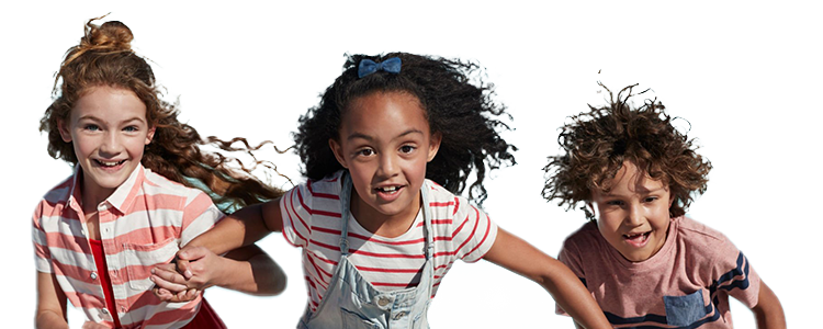 Image of children running